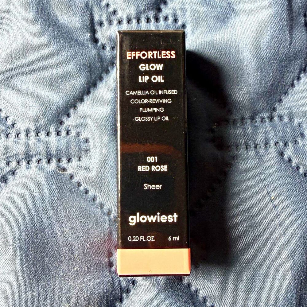 Glowiest Effortless Glow Lip Oil Red Rose Sheer 0.20 fl oz